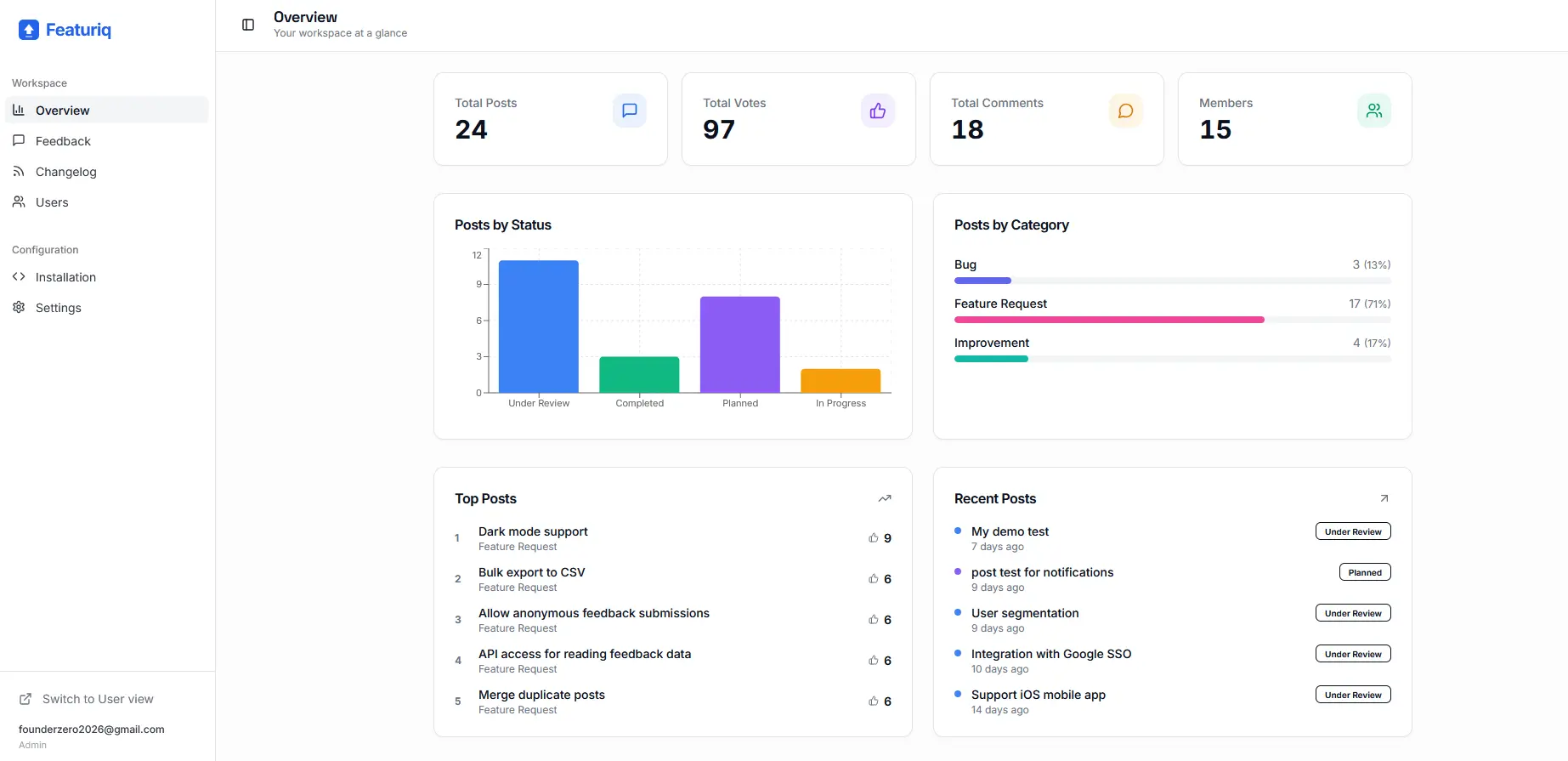 Screenshot 3 of Featuriq
