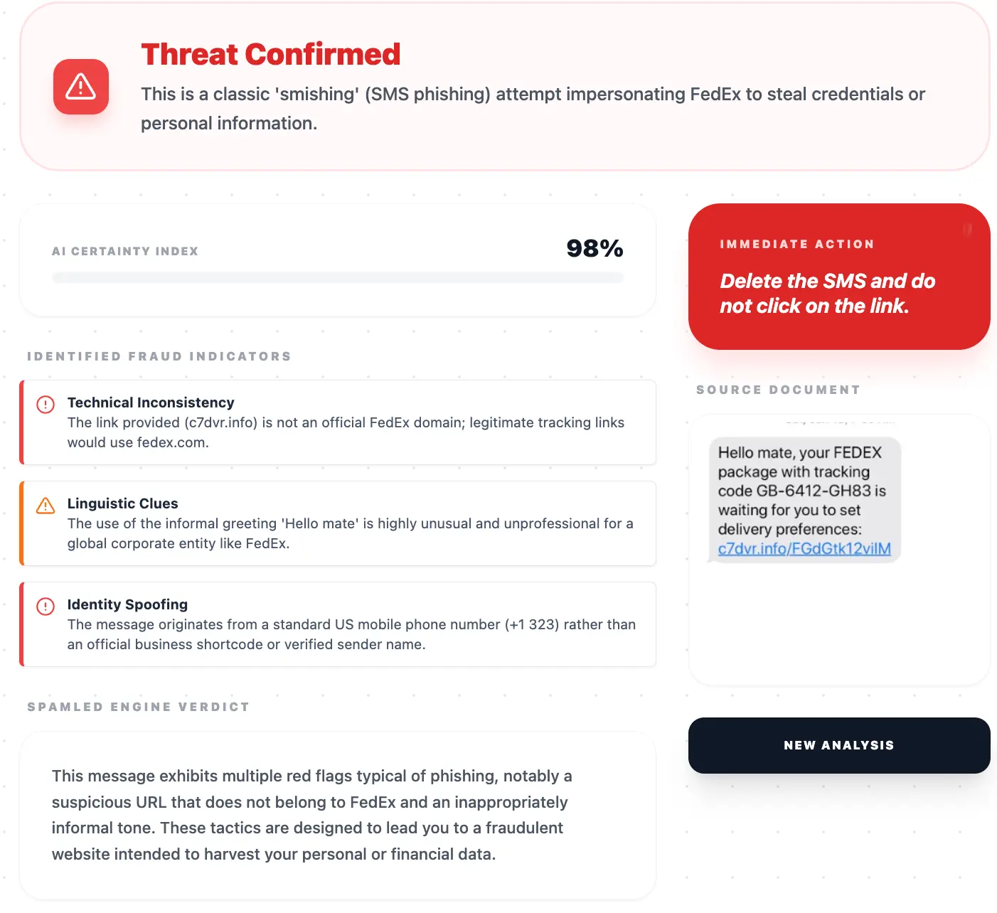 Screenshot 2 of SpamLed