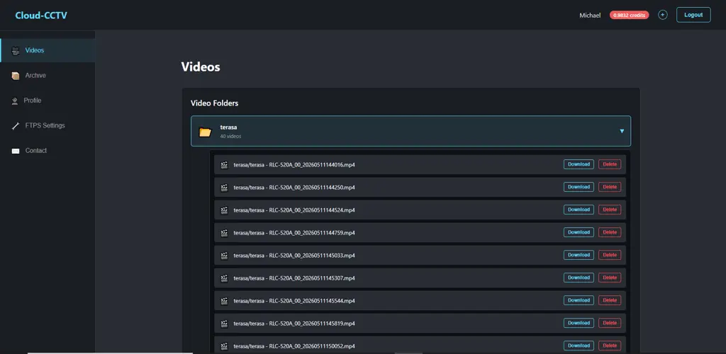 Screenshot 1 of Cloud-CCTV