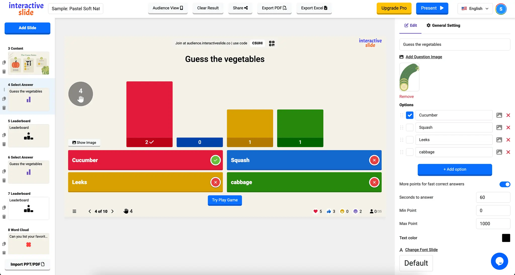 Screenshot 1 of Interactive Slide