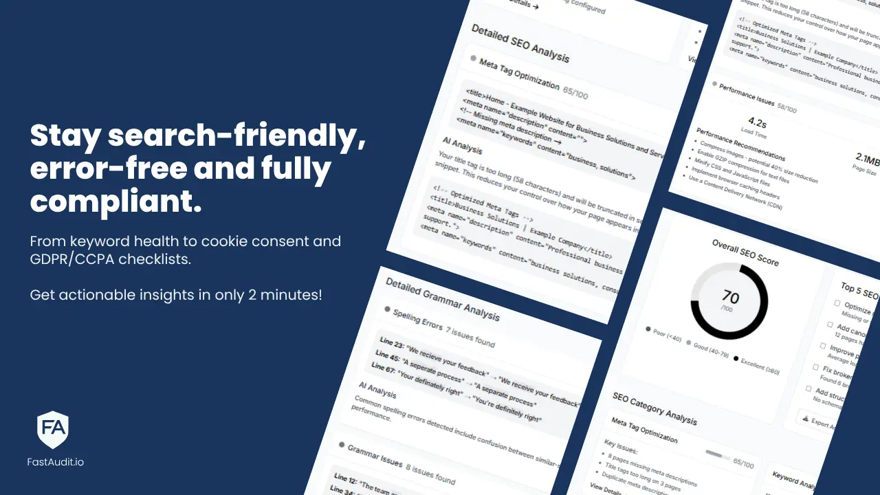 Screenshot 4 of FastAudit.io