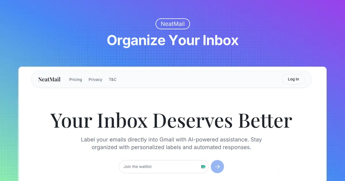 Screenshot 1 of NeatMail