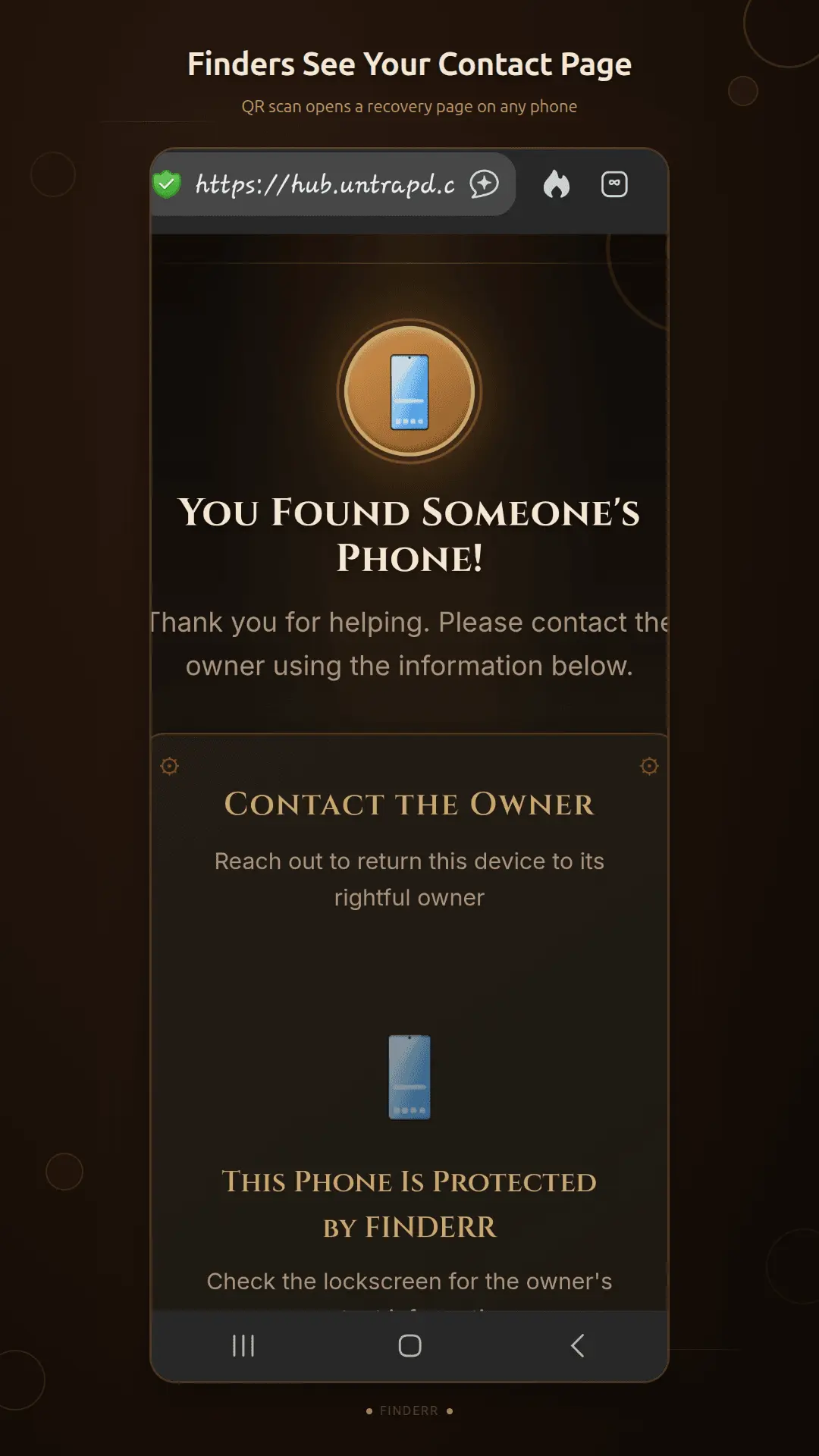 Screenshot 3 of FINDERR — Lock Screen Contact