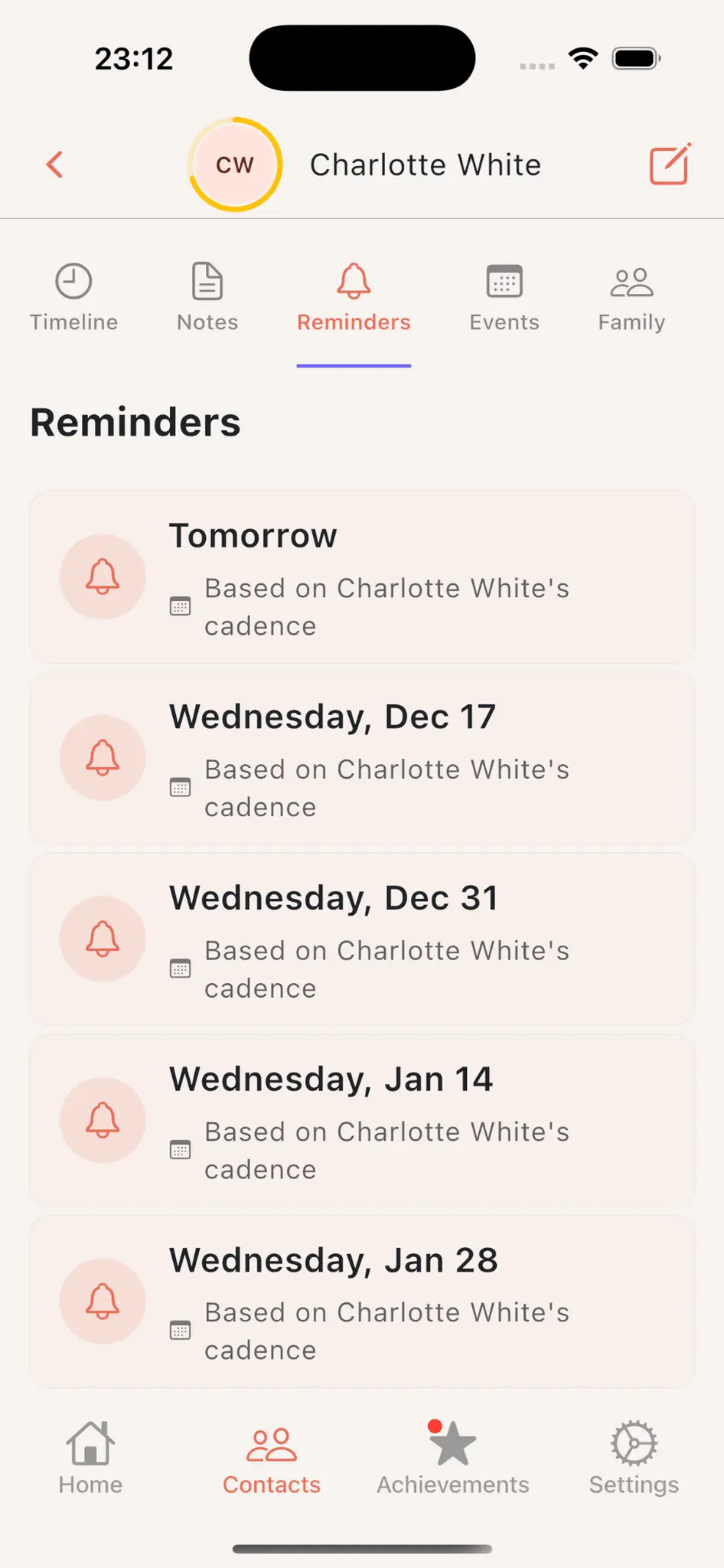 Screenshot 5 of Kinly - Relationship Management App