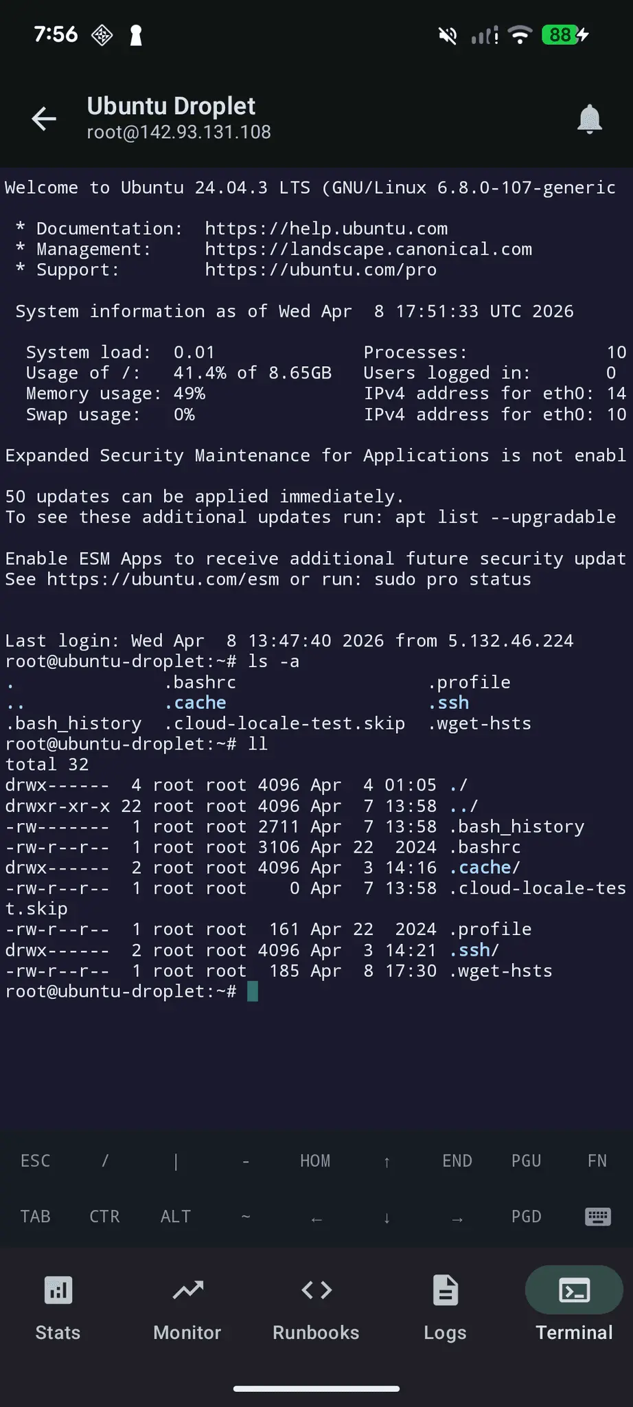 Screenshot 7 of Cura - SSH & Server Monitor