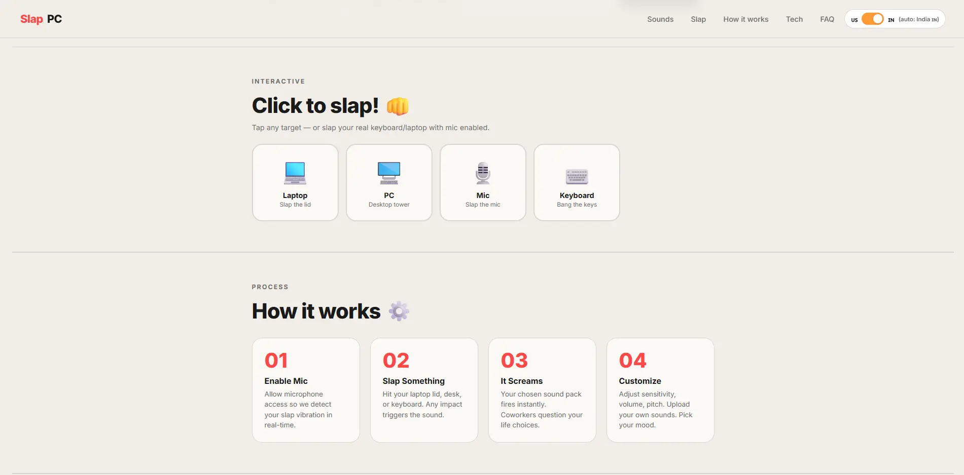 Screenshot 3 of SlapPC