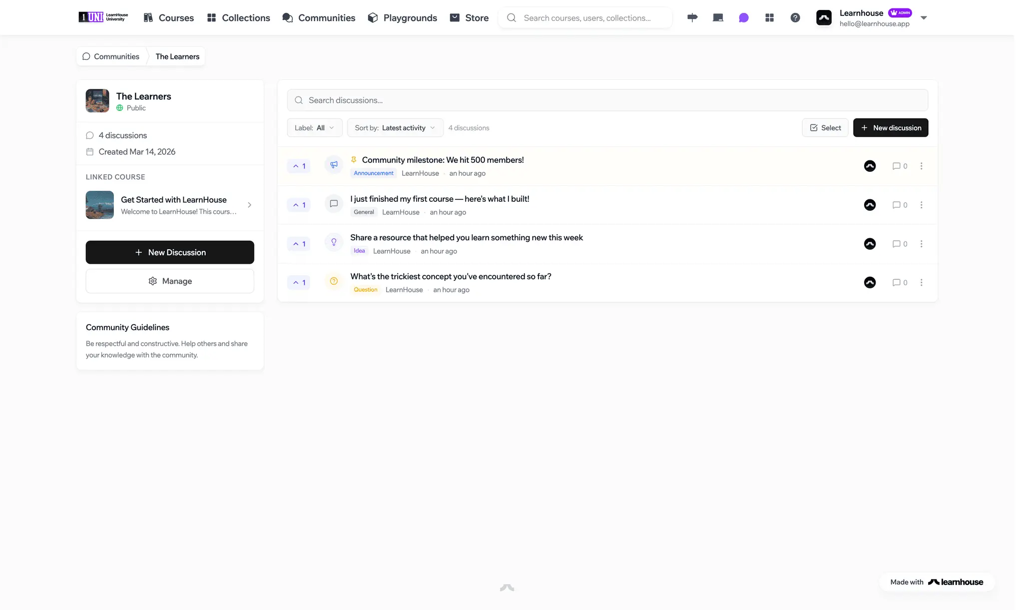 Screenshot 4 of LearnHouse