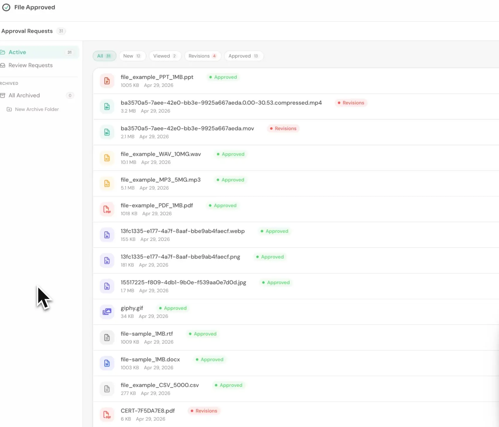 Screenshot 3 of File Approved