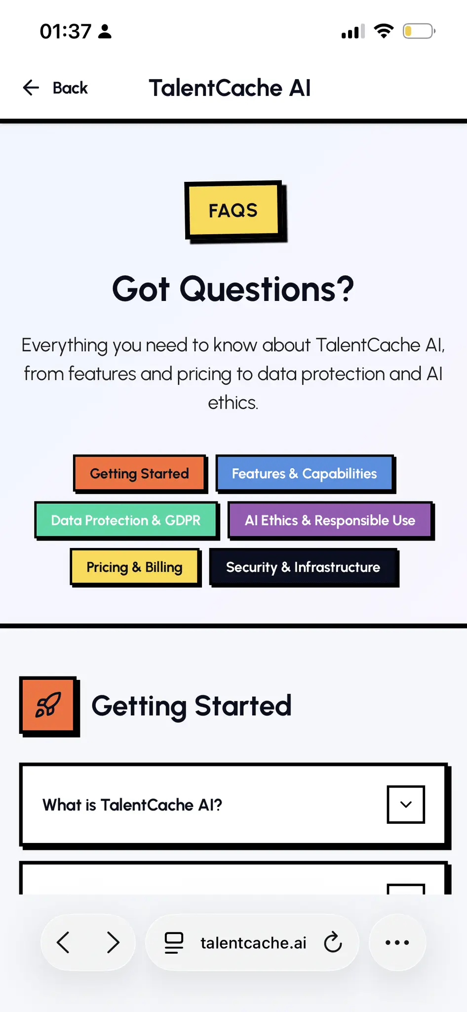 Screenshot 2 of TalentCache AI