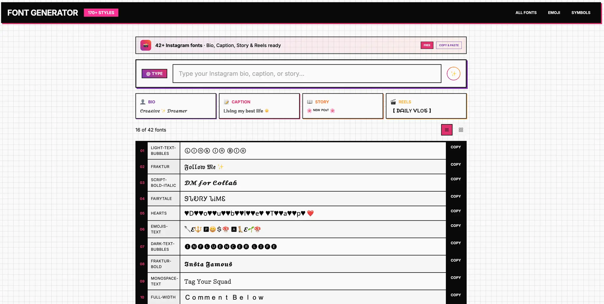 Screenshot 4 of FontGenerator.design