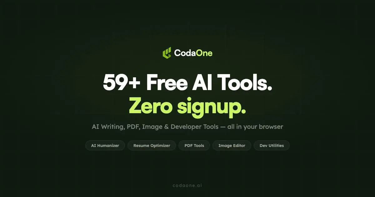 Screenshot 1 of CodaOne AI