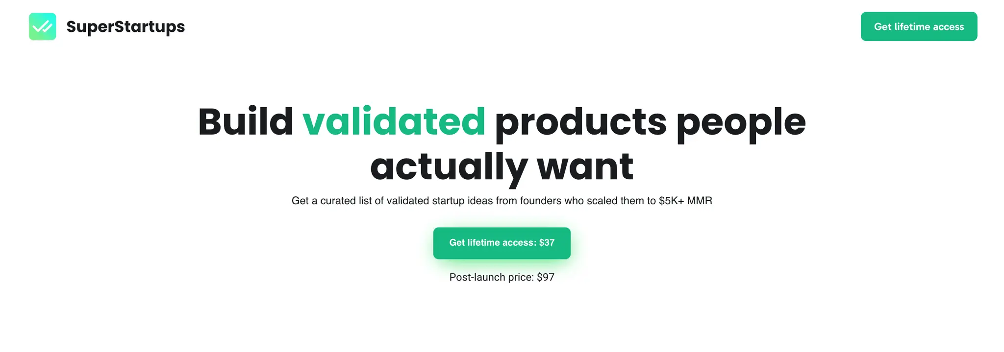 Screenshot 1 of SuperStartups