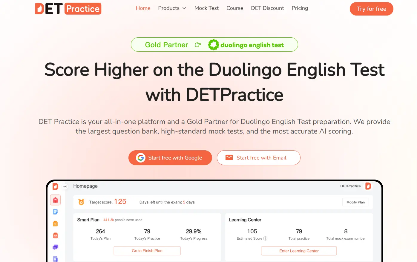 Screenshot 2 of DET Practice