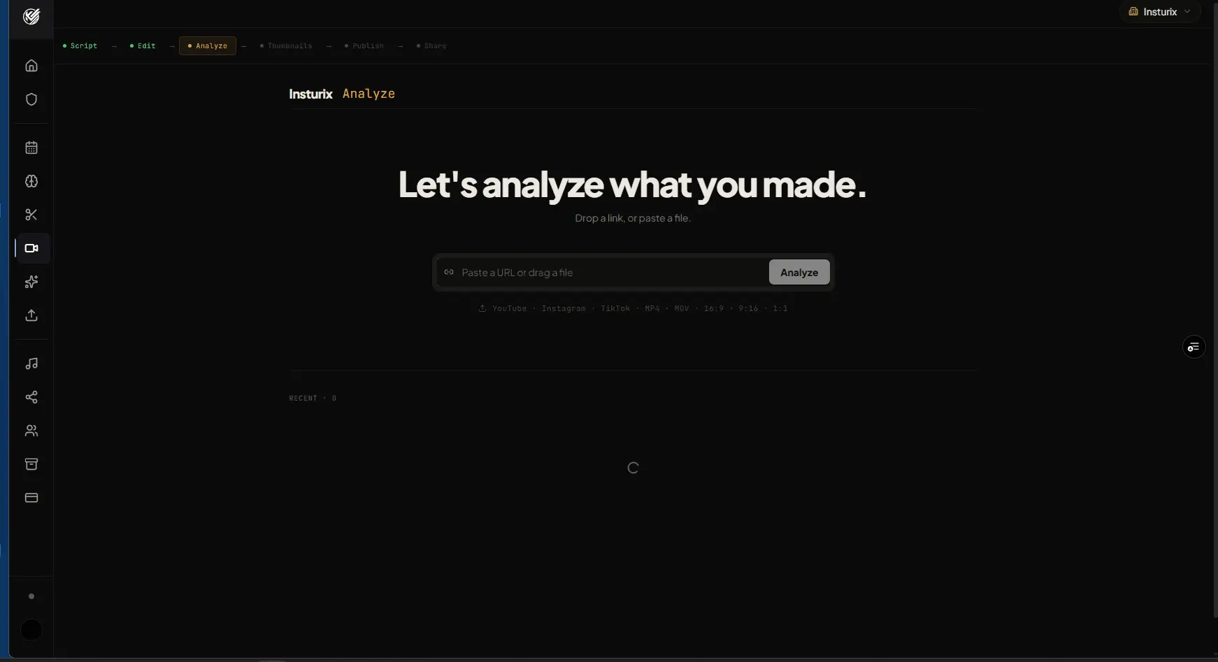 Screenshot 2 of Insturix | Automated Content Production