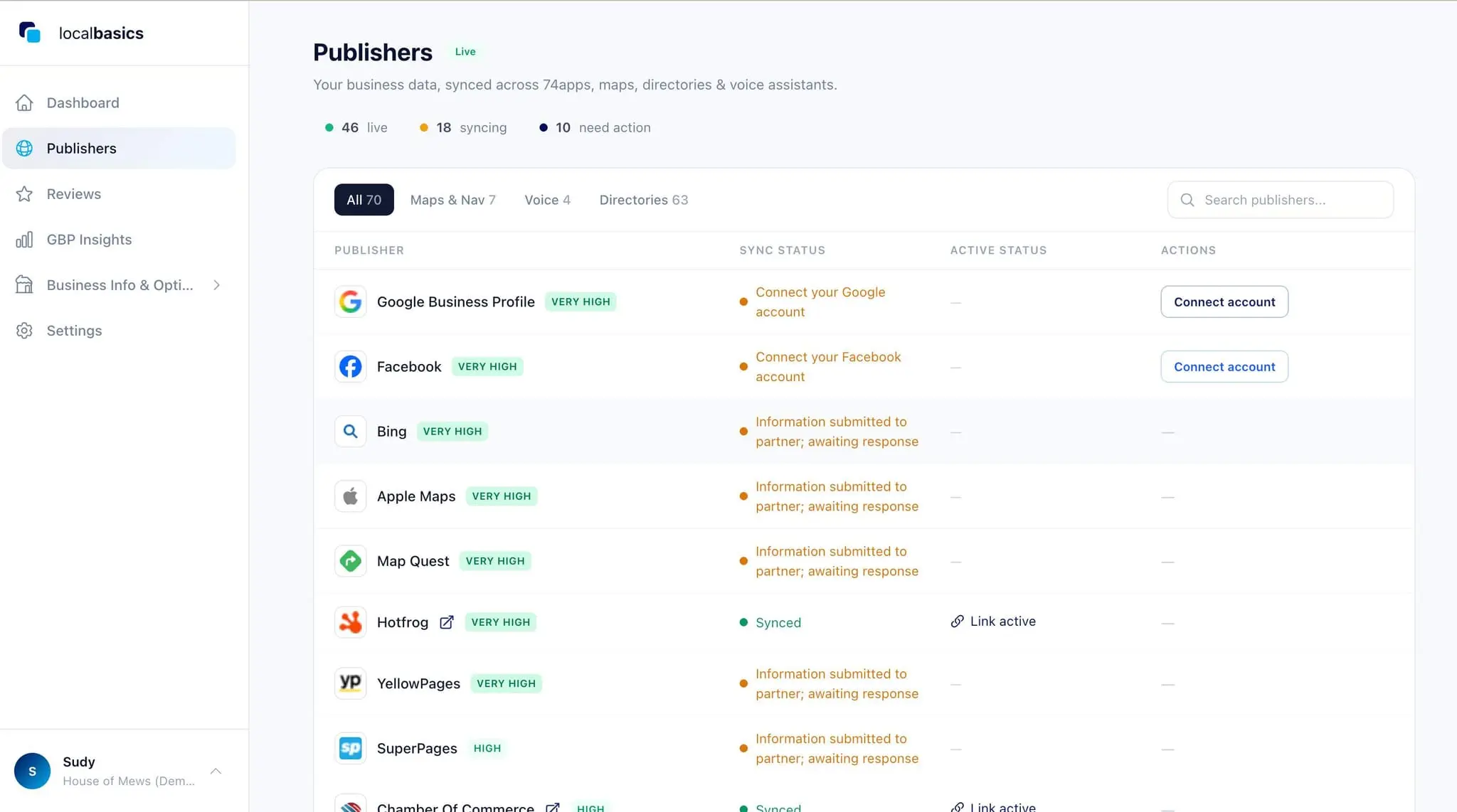 Screenshot 1 of LocalBasics