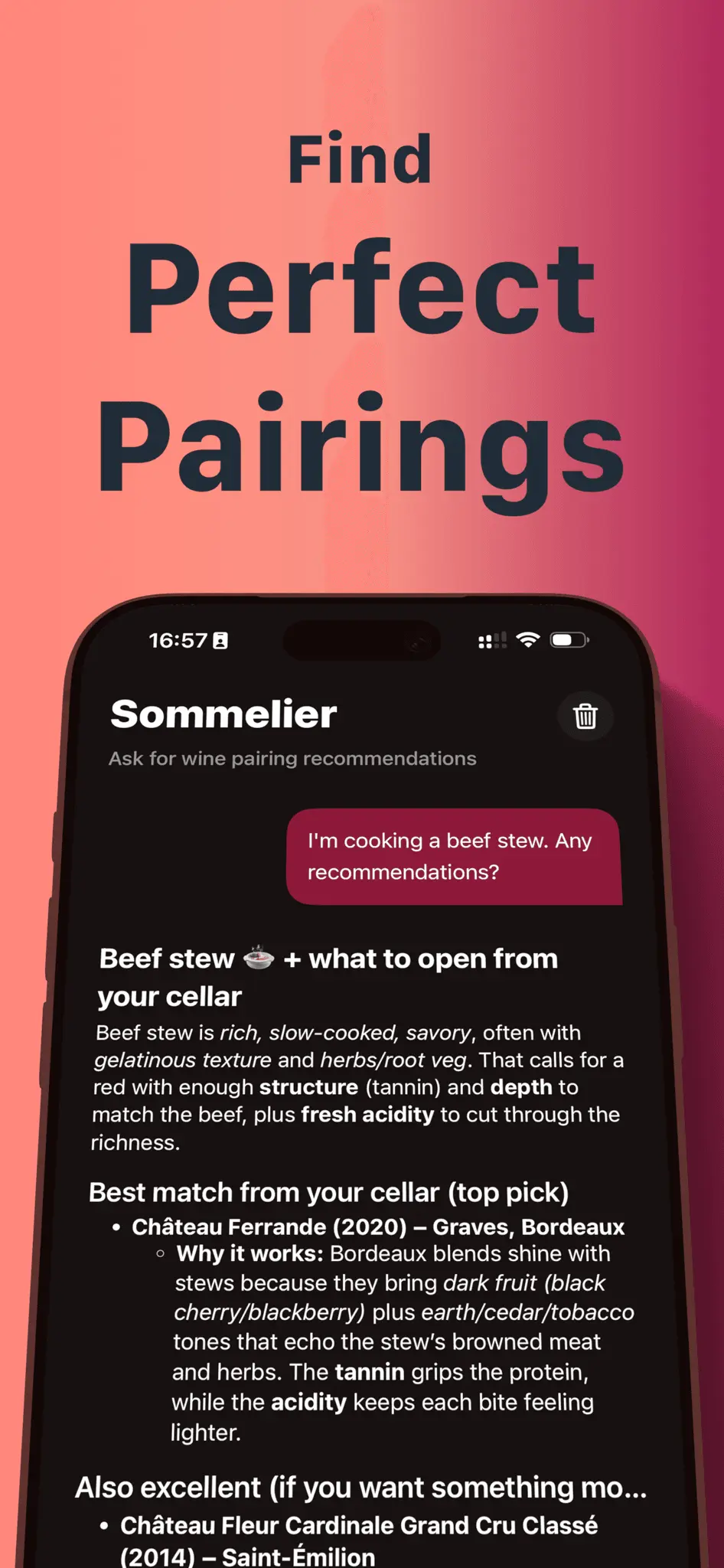 Screenshot 2 of WineIQ — Your Personal AI Sommelier