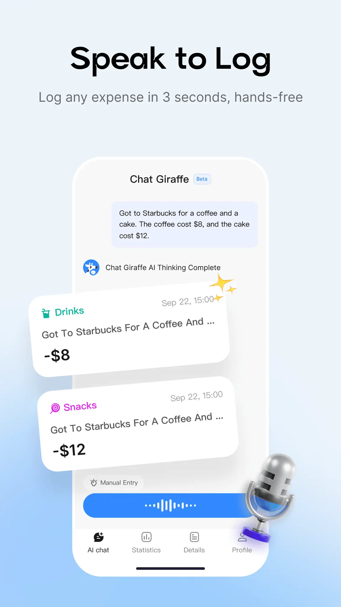 Screenshot 4 of ChatGiraffe - AI Expense Tracker