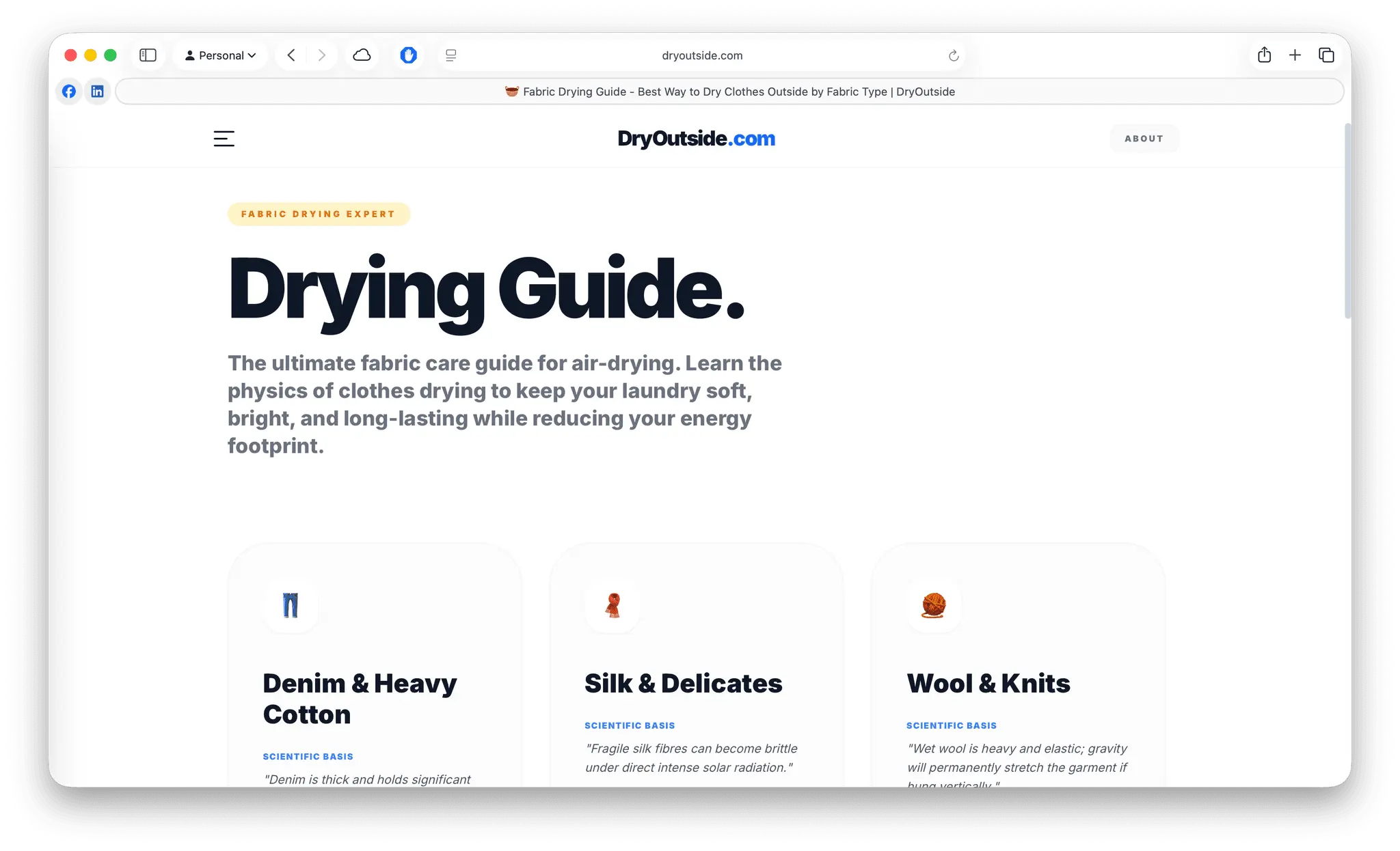 Screenshot 2 of DryOutside.com