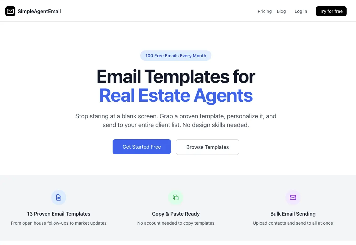 Screenshot 1 of SimpleAgentEmail