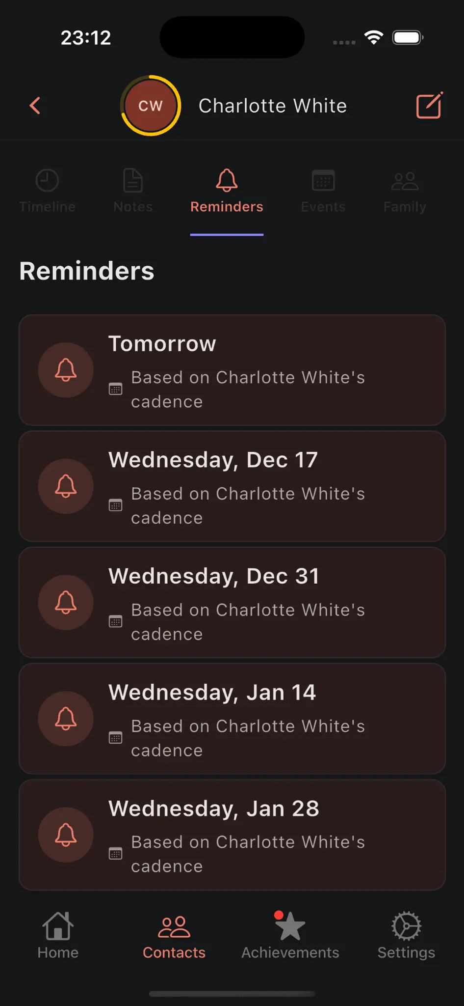 Screenshot 7 of Kinly - Relationship Management App