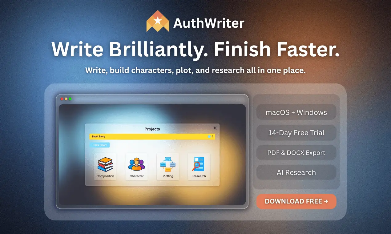 Screenshot 1 of AuthWriter