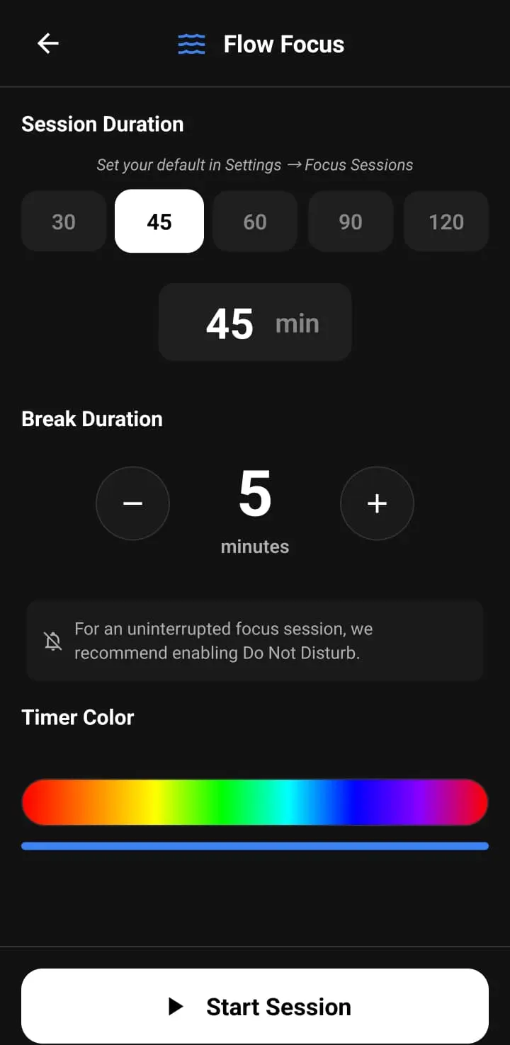 Screenshot 2 of inzone: Focus, Study, Timer