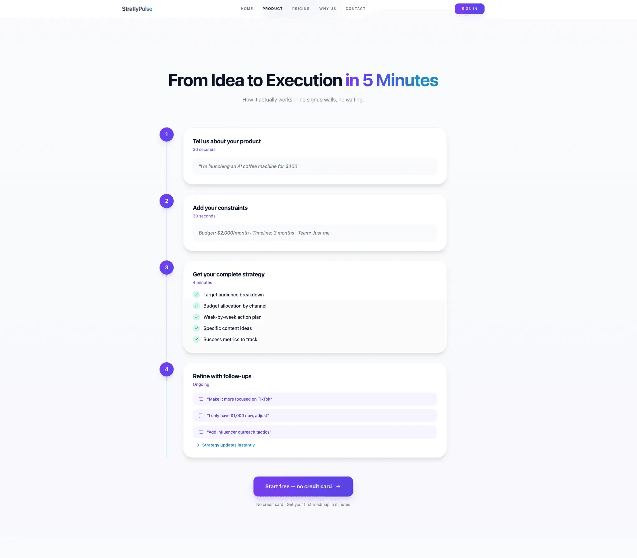 Screenshot 1 of StratlyPulse