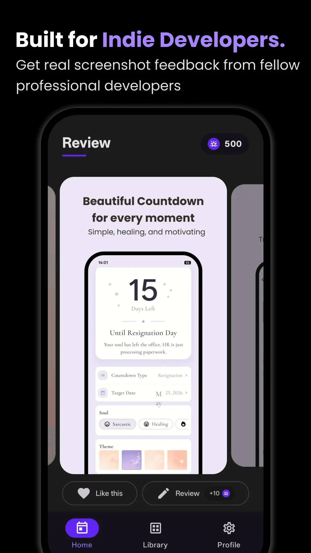 Screenshot 1 of App Store Screenshot Testing