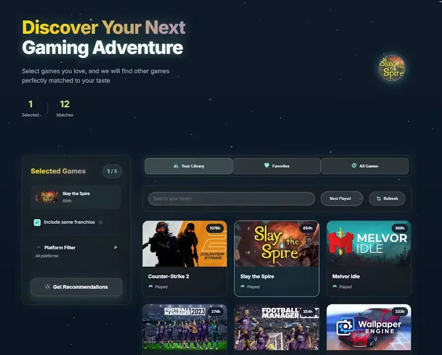 Screenshot 1 of GameSearch.GG
