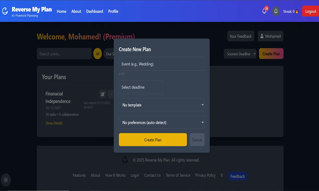 Screenshot 4 of Reverse My Plan