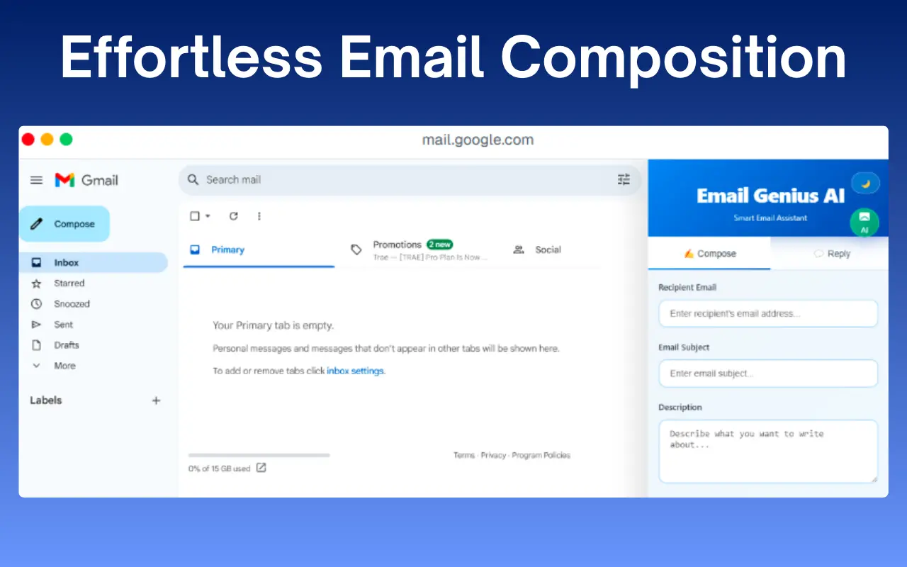 Screenshot 2 of EmailGenius AI