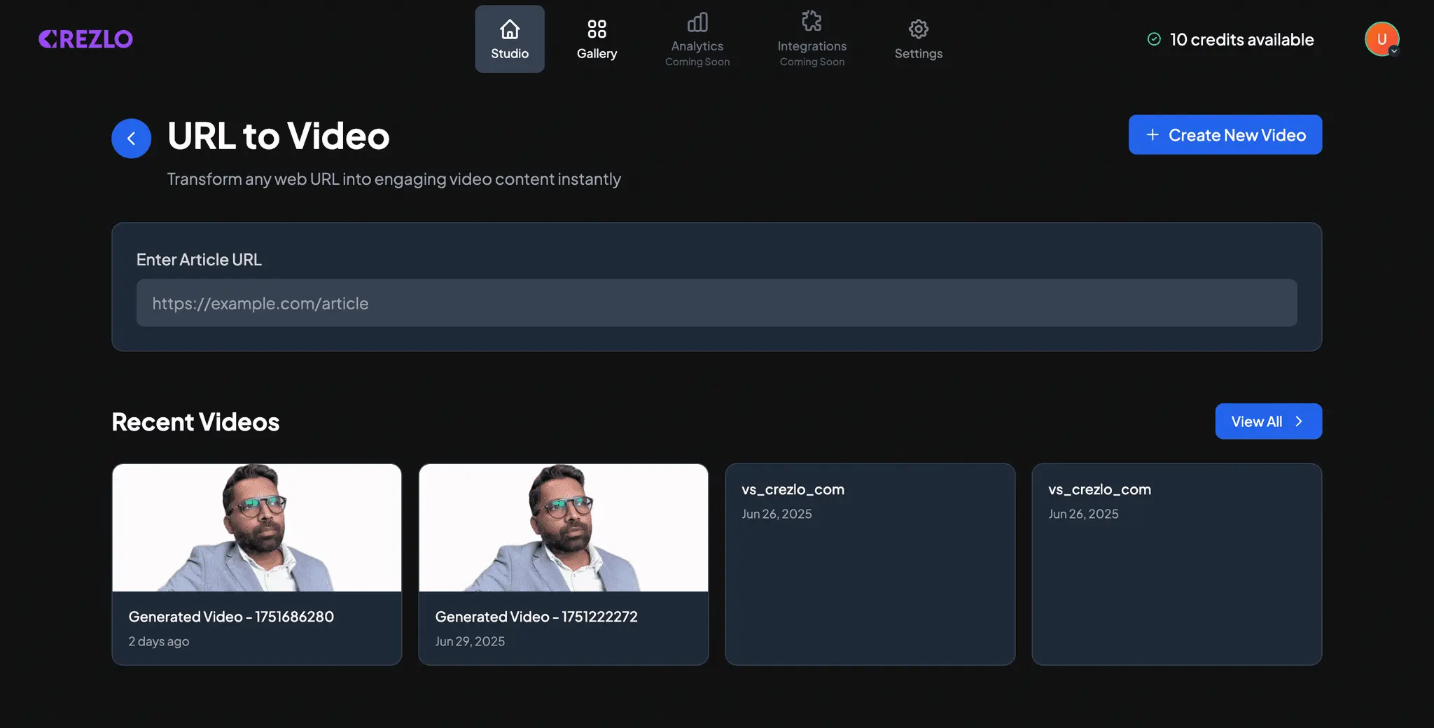 Screenshot 3 of Crezlo Video