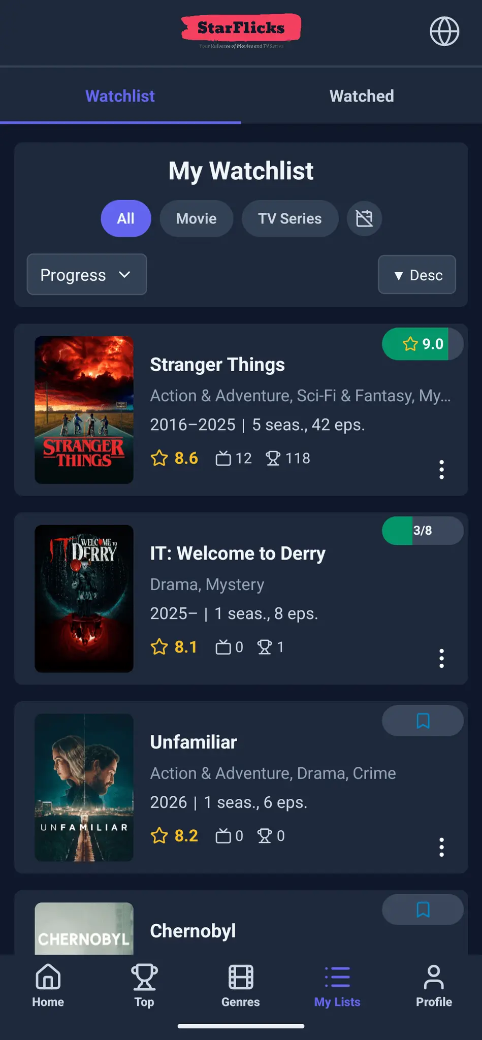 Screenshot 3 of StarFlicks