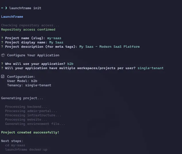 Screenshot 1 of LaunchFrame