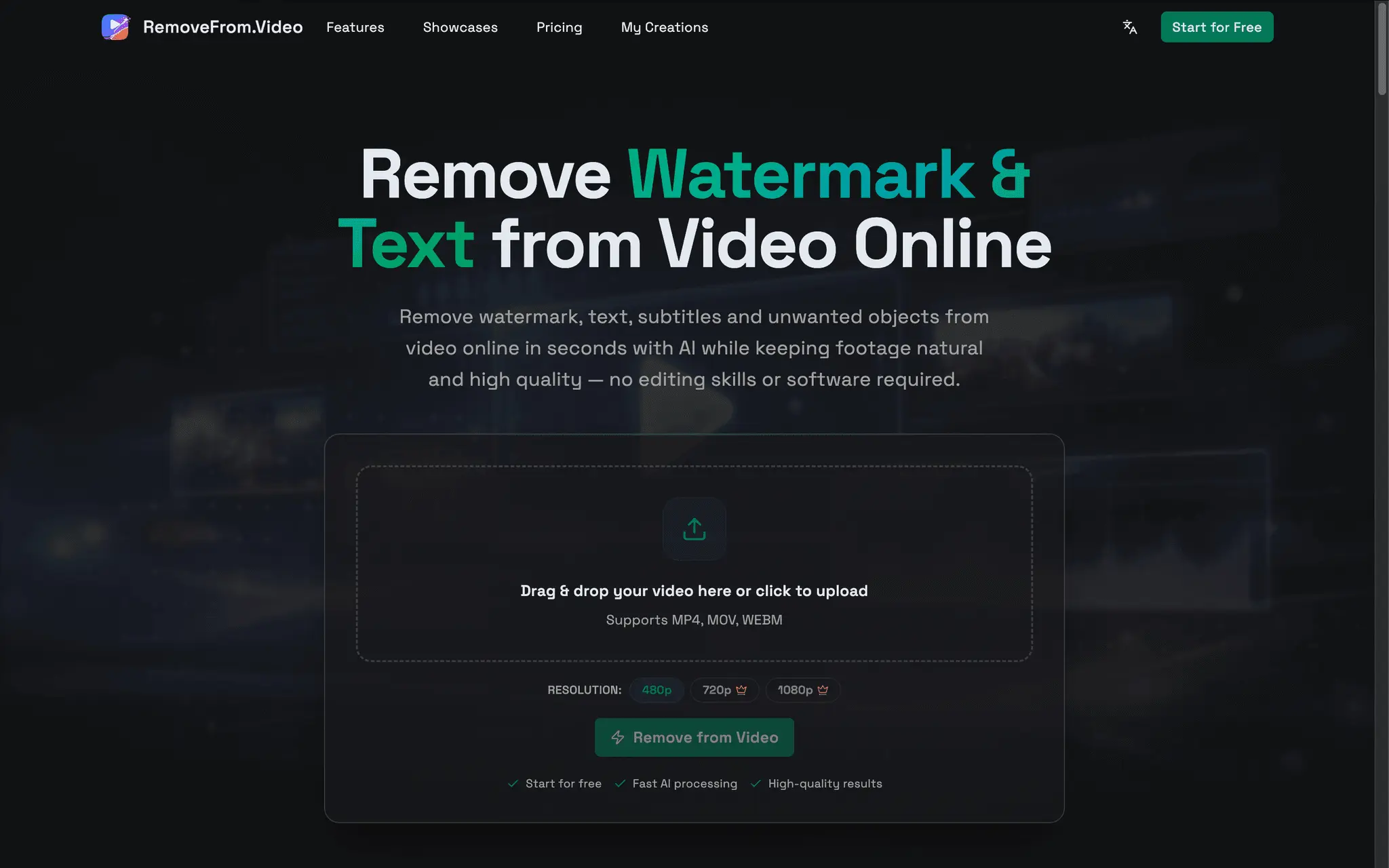Screenshot 1 of RemoveFrom.Video