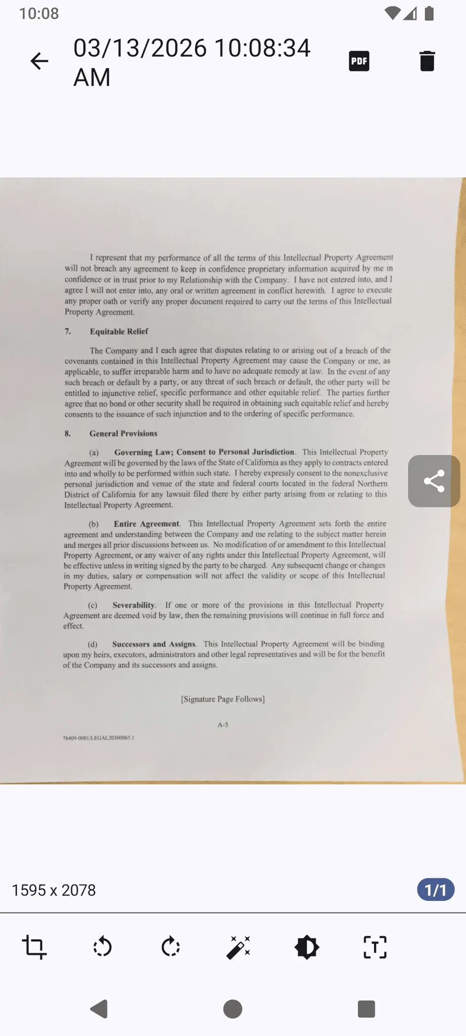 Screenshot 6 of OSS Document Scanner