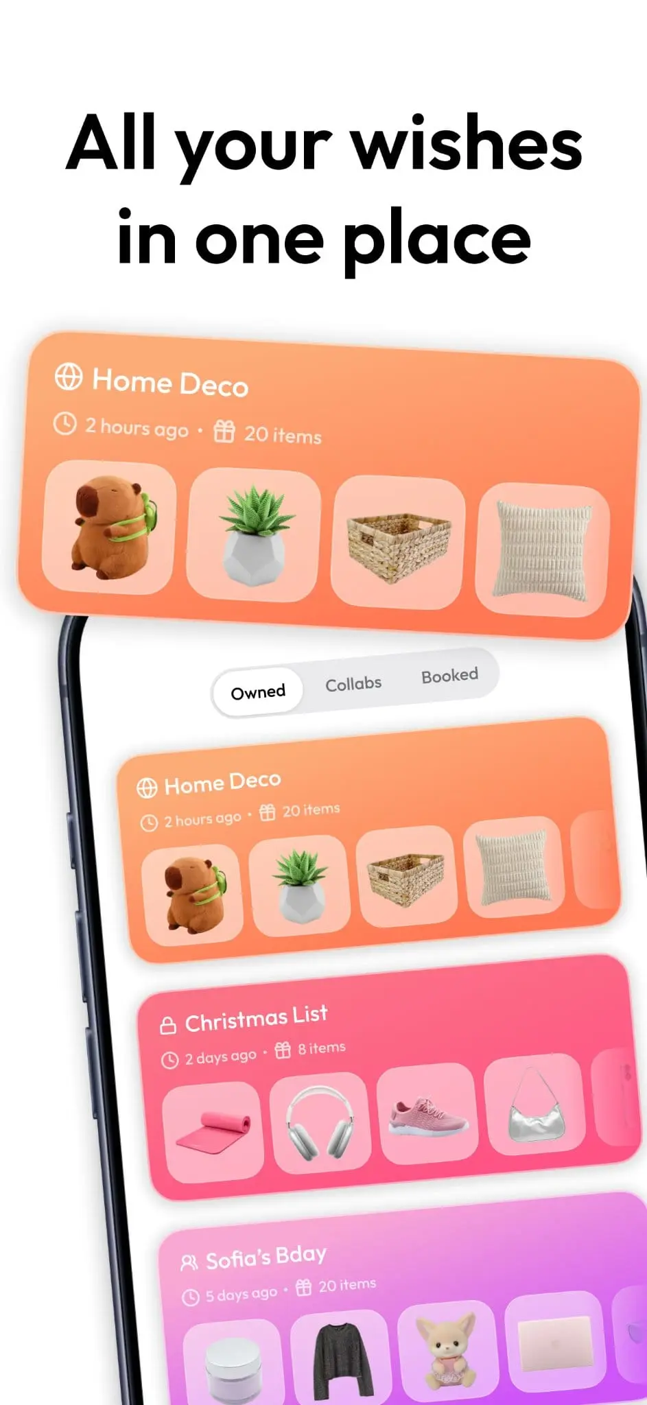 Screenshot 1 of WishGrid