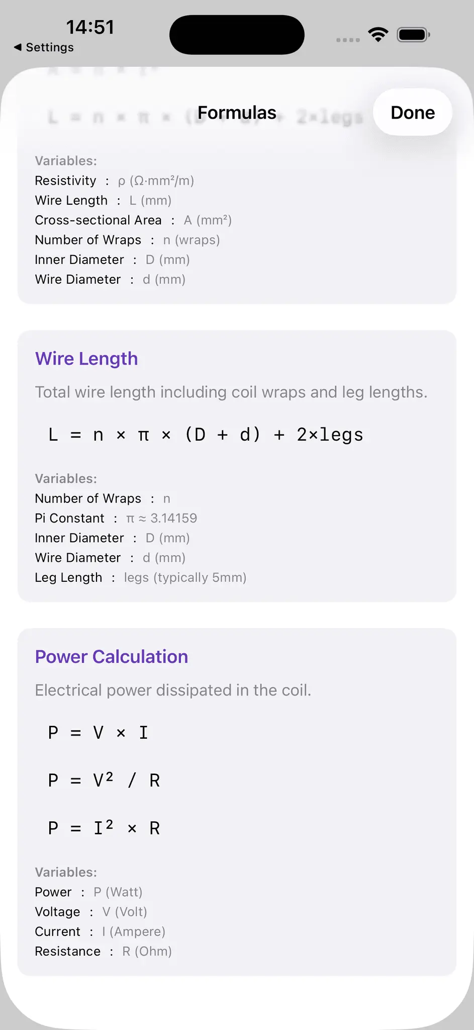 Screenshot 3 of CoilCalc App - App Store