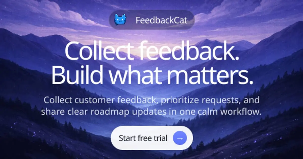 Screenshot 1 of FeedbackCat