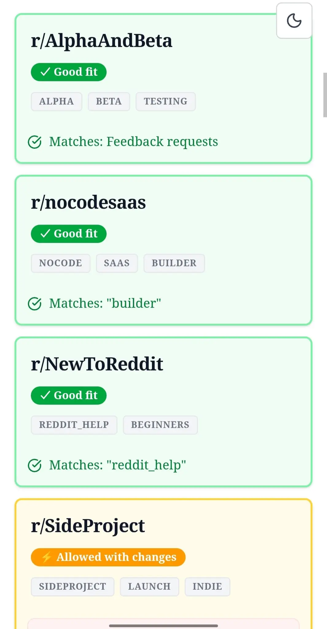 Screenshot 6 of SubredditScan
