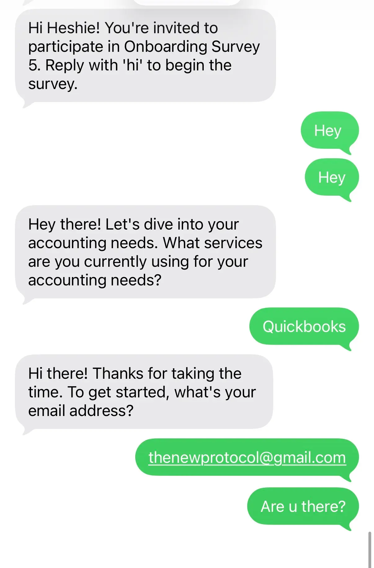 Screenshot 4 of Conversational Surveys