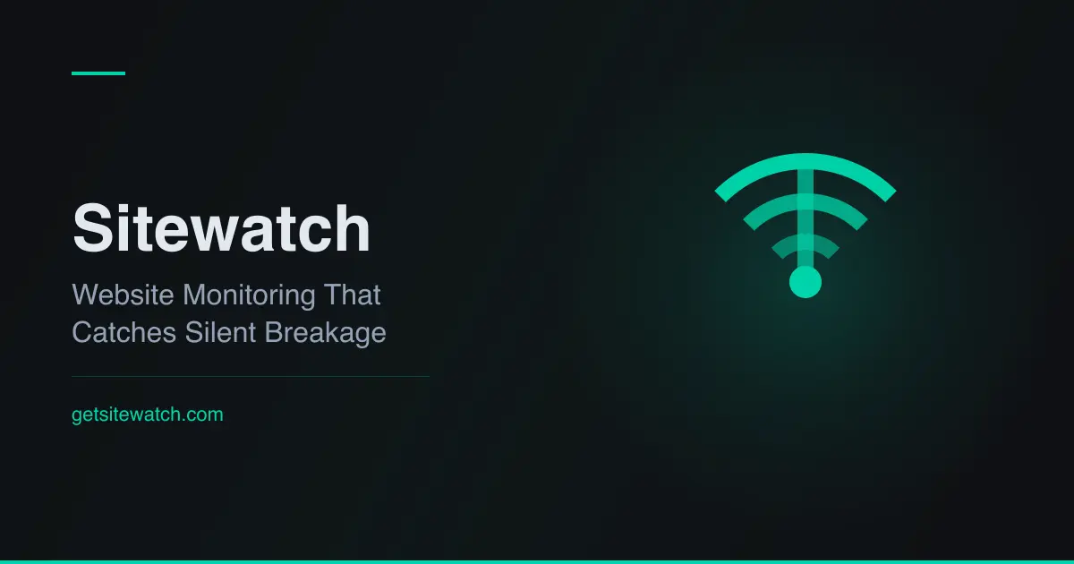 Screenshot 1 of Sitewatch