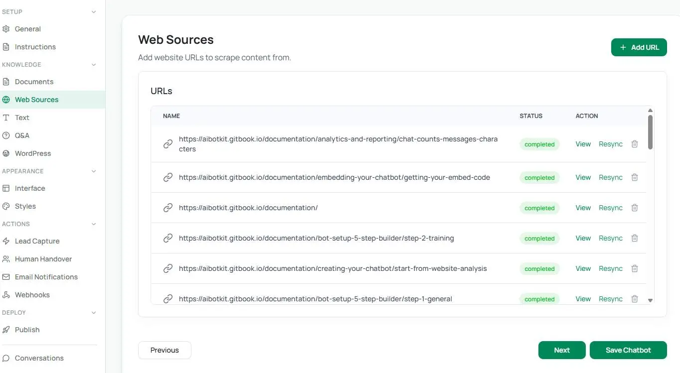 Screenshot 1 of AI Botkit