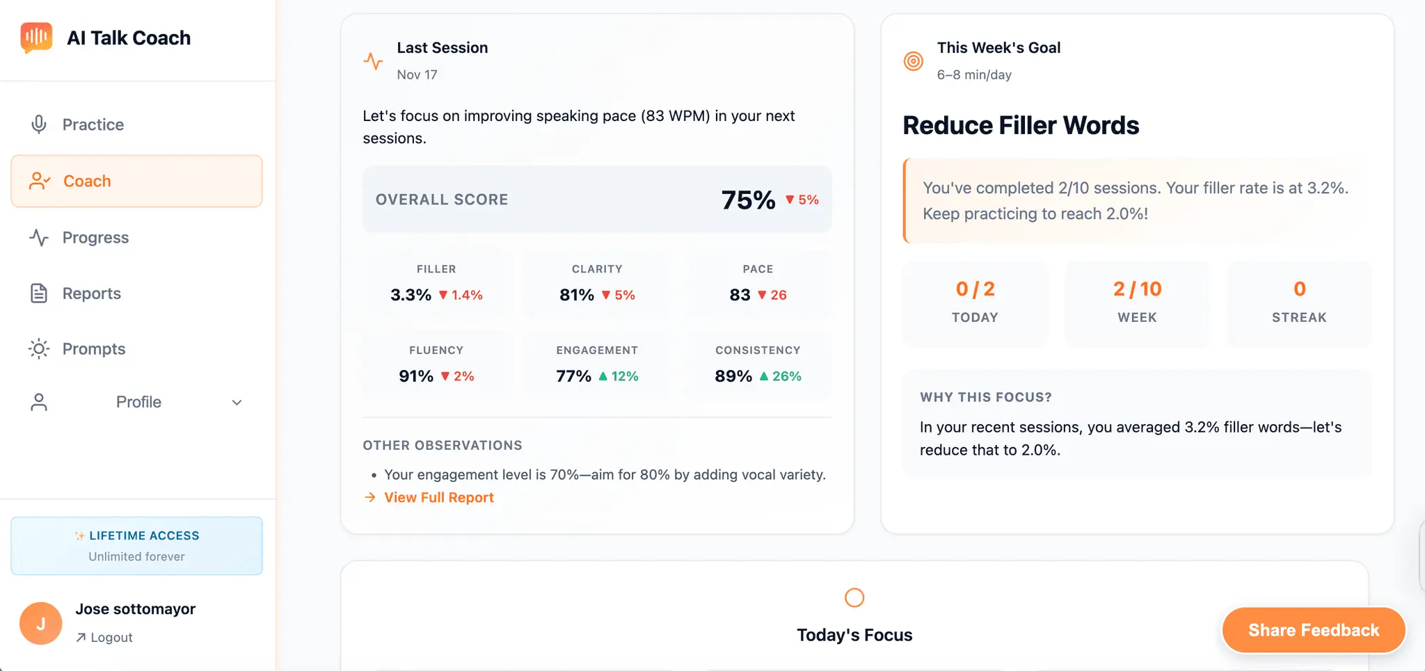Screenshot 3 of Ai Talk Coach