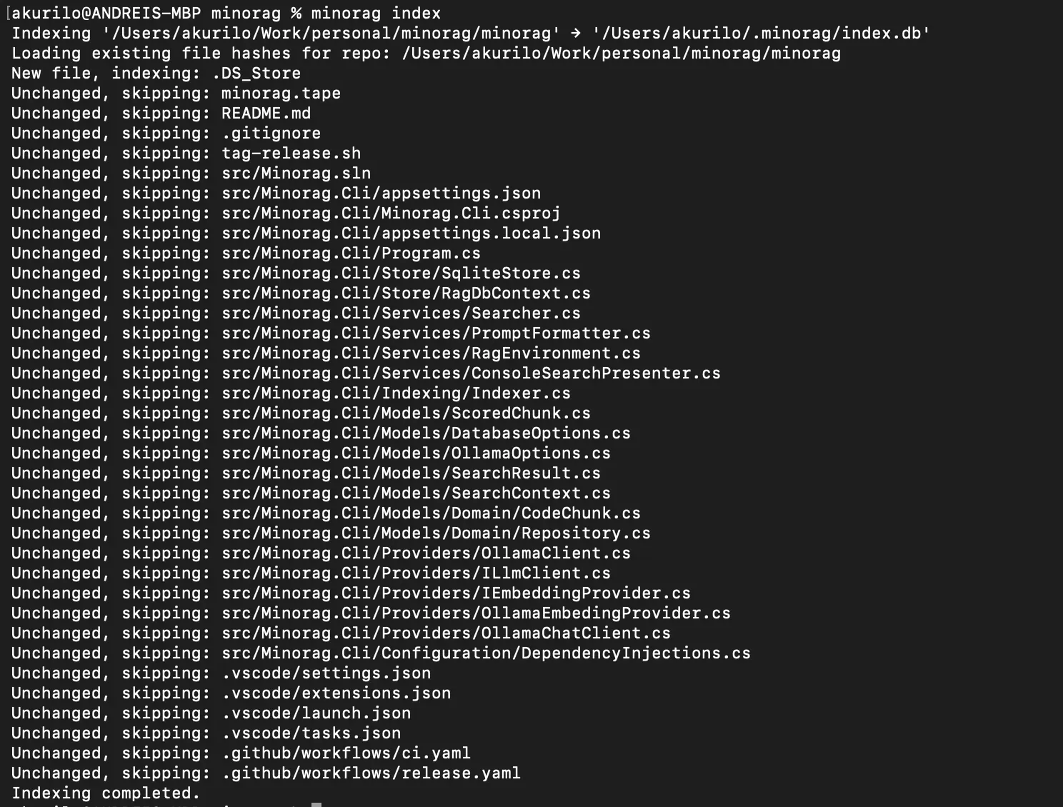 Screenshot 2 of minorag