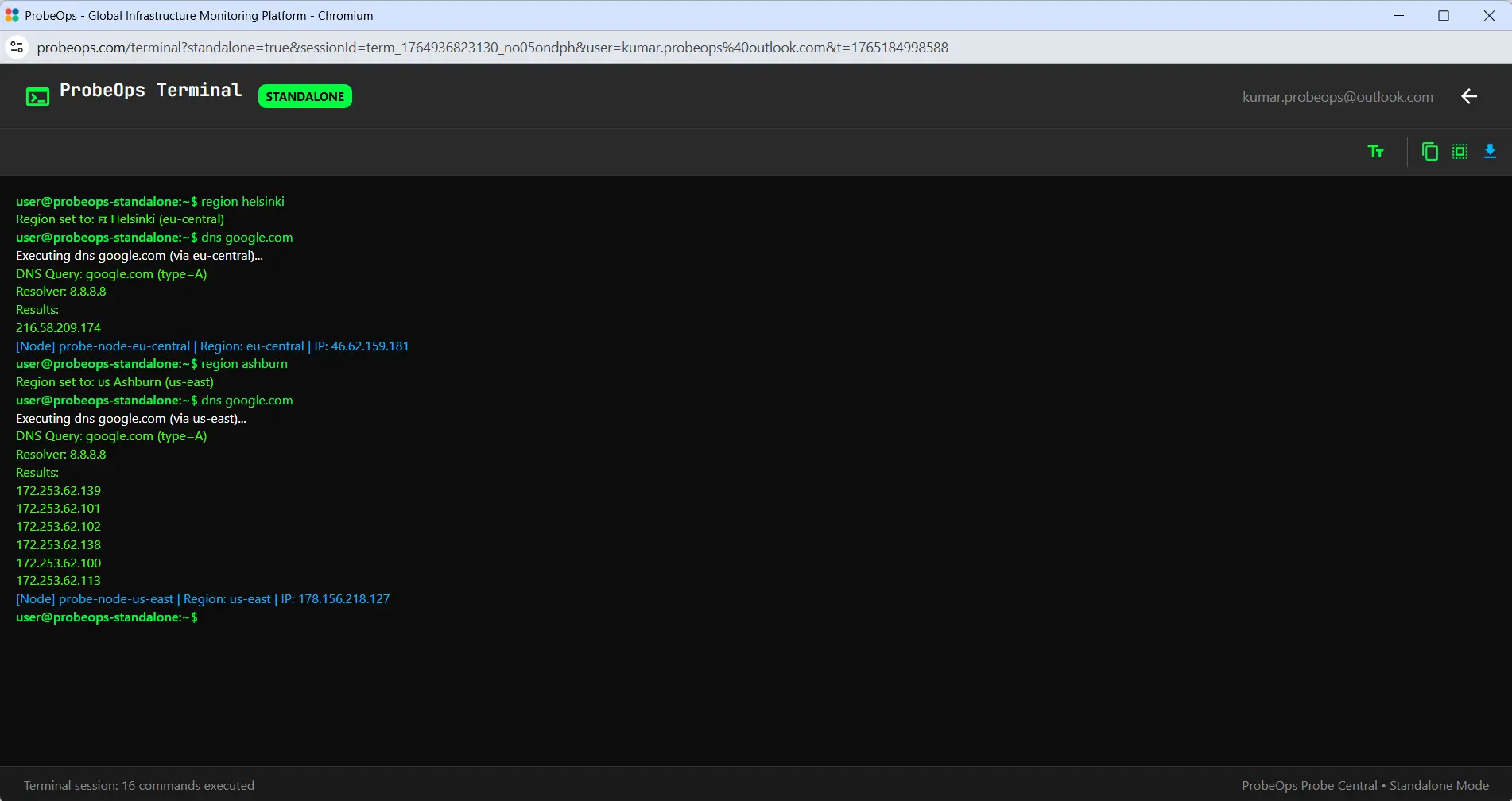Screenshot 7 of ProbeOps Horizon - Multi-Geo Browser
