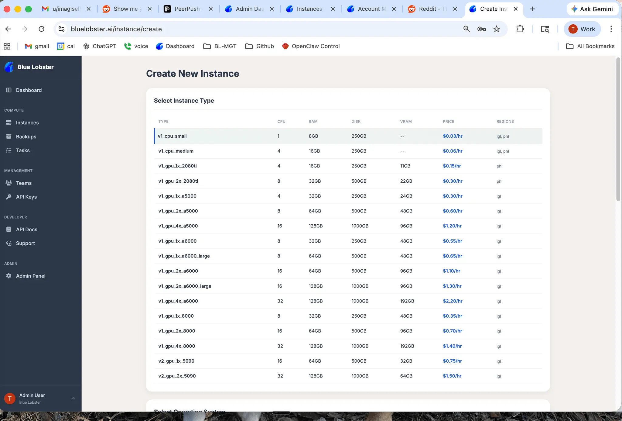 Screenshot 4 of bluelobster.ai - GPU VPS Simplified