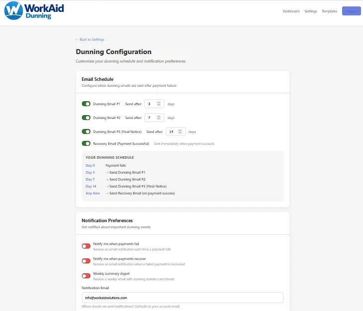 Screenshot 5 of WorkAid Dunning