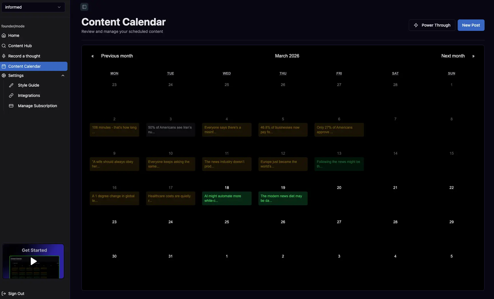 Screenshot 1 of founder/mode