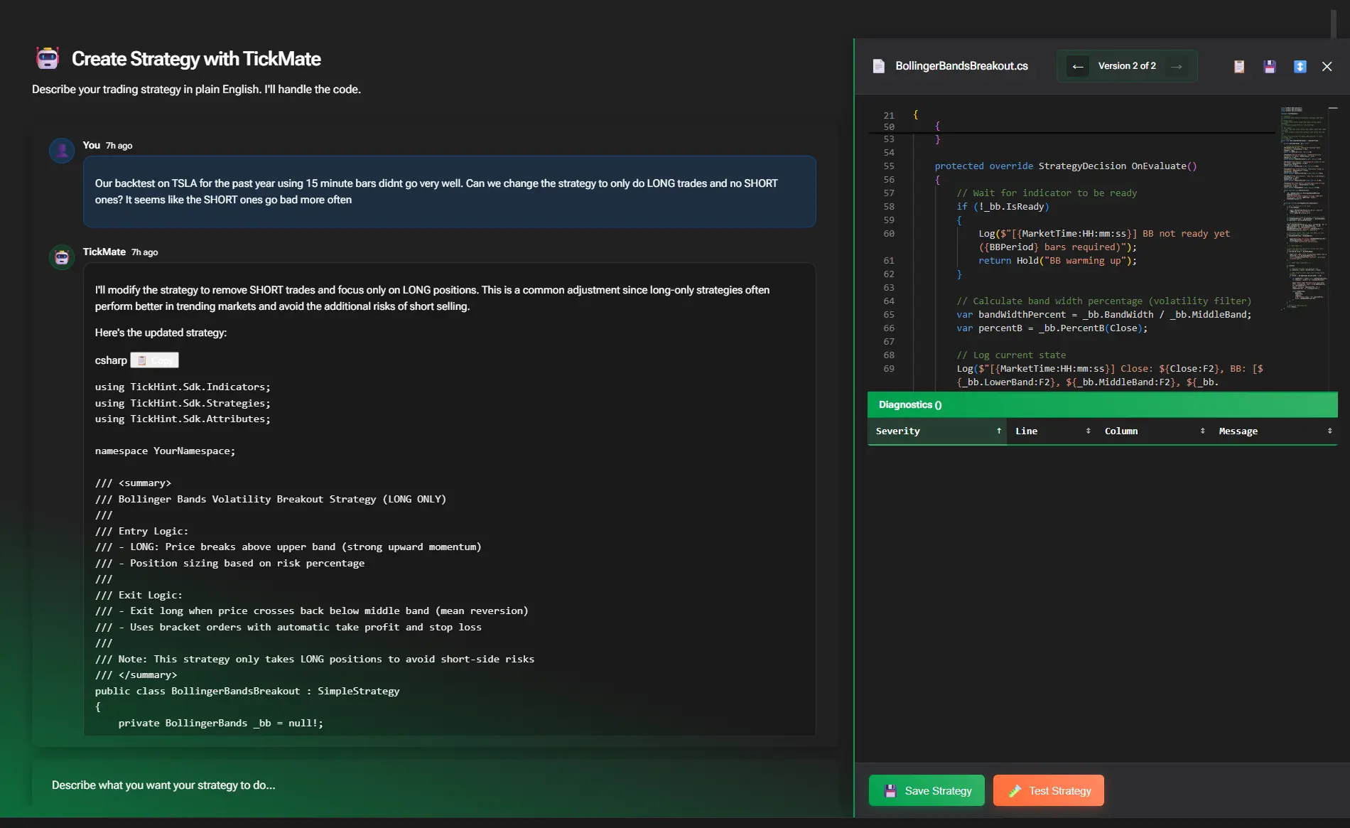 Screenshot 1 of TickHint - Professional Algo Trading Pla